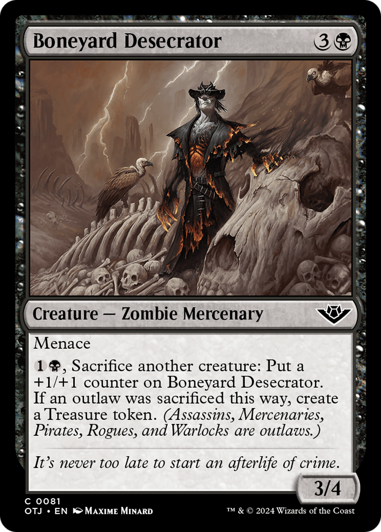 Boneyard Desecrator [Outlaws of Thunder Junction] | Card Merchant Takapuna