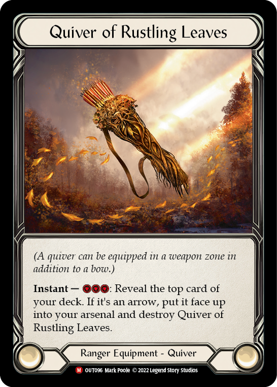 Quiver of Rustling Leaves [OUT096] (Outsiders)  Rainbow Foil | Card Merchant Takapuna