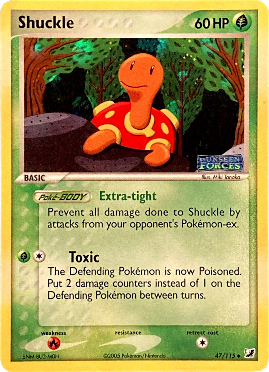 Shuckle (47/115) (Stamped) [EX: Unseen Forces] | Card Merchant Takapuna