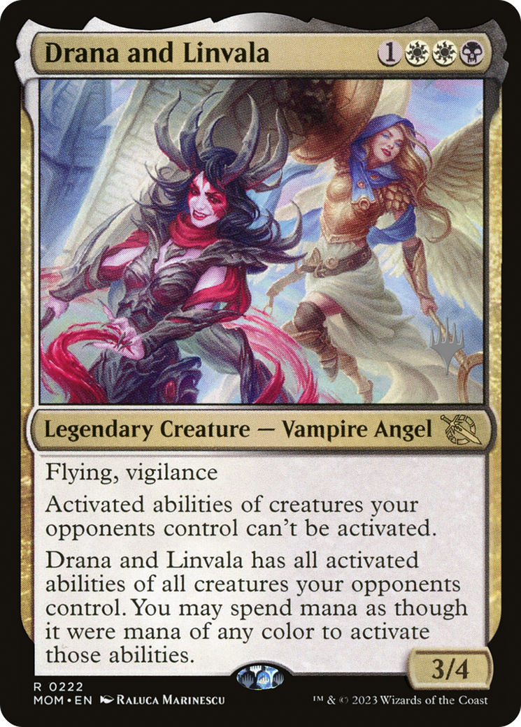 Drana and Linvala (Promo Pack) [March of the Machine Promos] | Card Merchant Takapuna