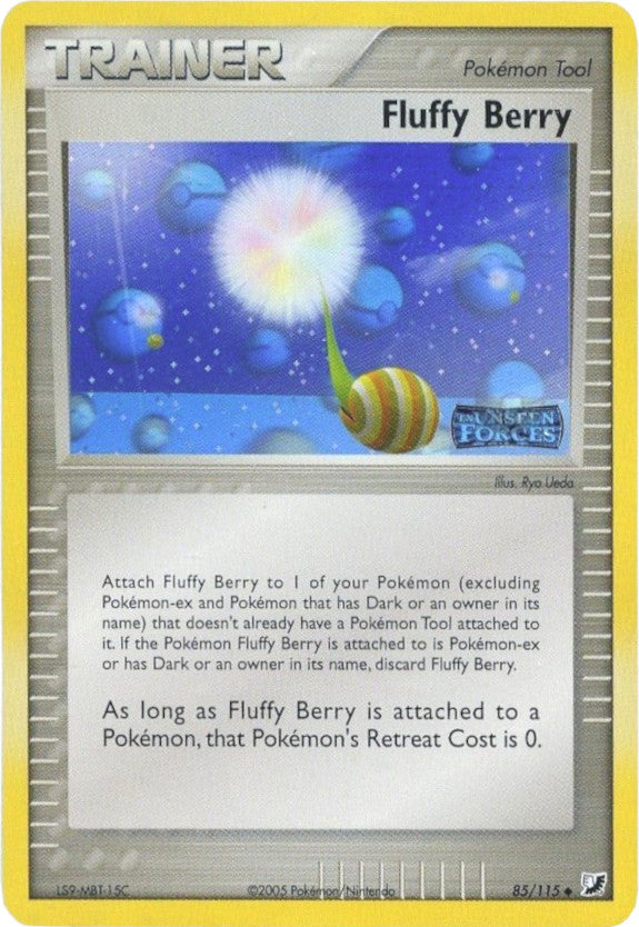 Fluffy Berry (85/115) (Stamped) [EX: Unseen Forces] | Card Merchant Takapuna