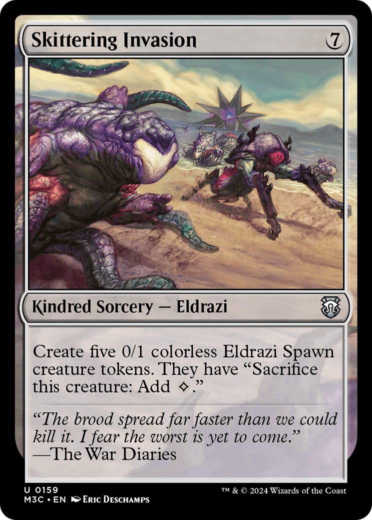 Skittering Invasion (Ripple Foil) [Modern Horizons 3 Commander] | Card Merchant Takapuna