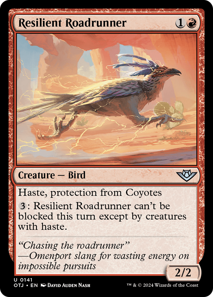 Resilient Roadrunner [Outlaws of Thunder Junction] | Card Merchant Takapuna