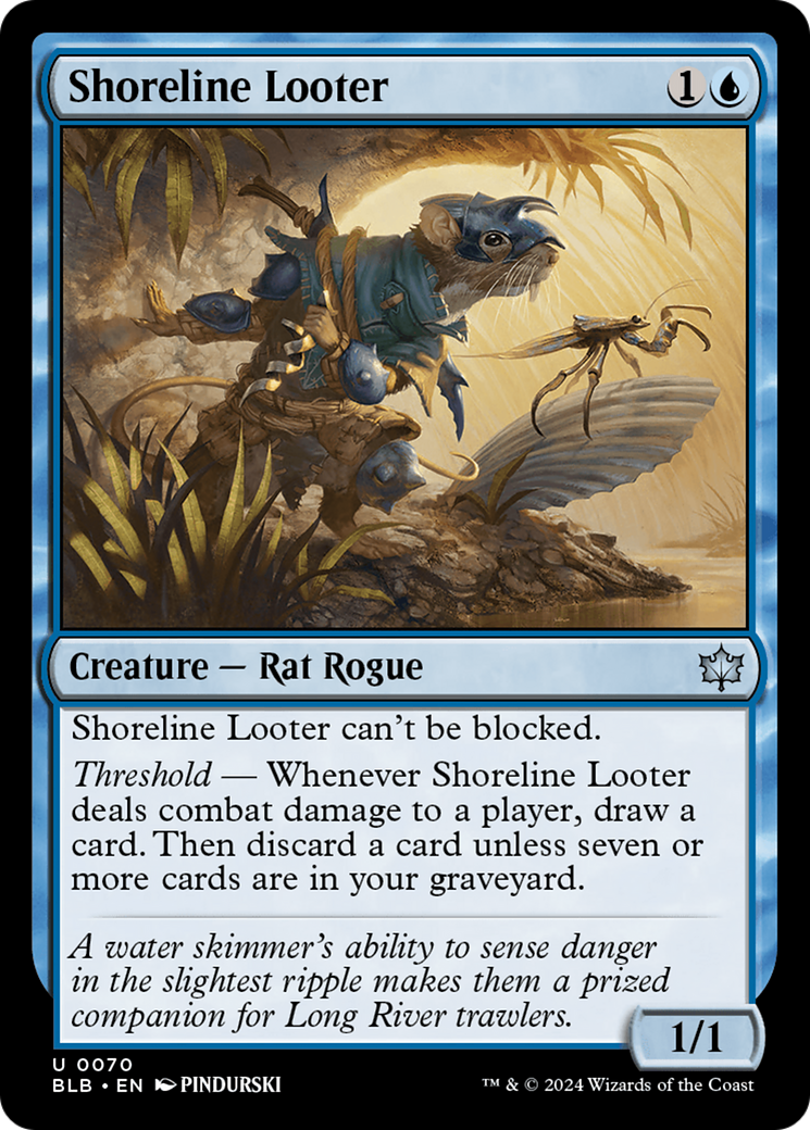 Shoreline Looter [Bloomburrow] | Card Merchant Takapuna