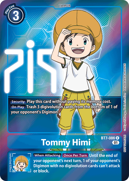 Tommy Himi [BT7-086] (Alternative Art - Box Topper) [Next Adventure] | Card Merchant Takapuna