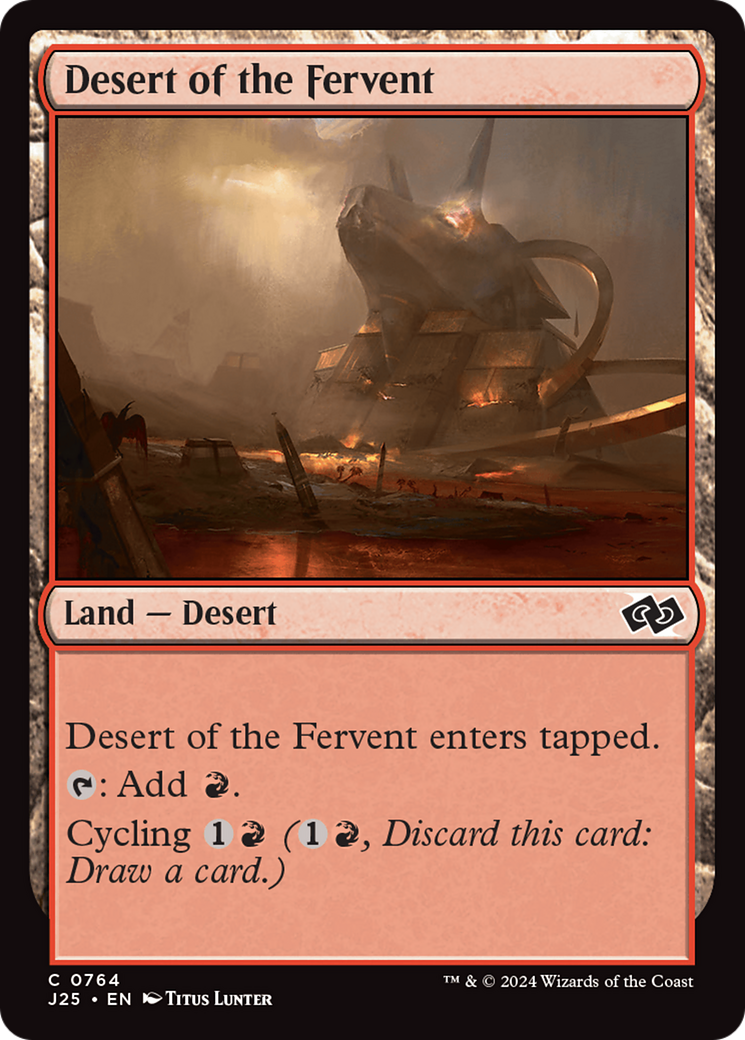 Desert of the Fervent [Foundations Jumpstart] | Card Merchant Takapuna