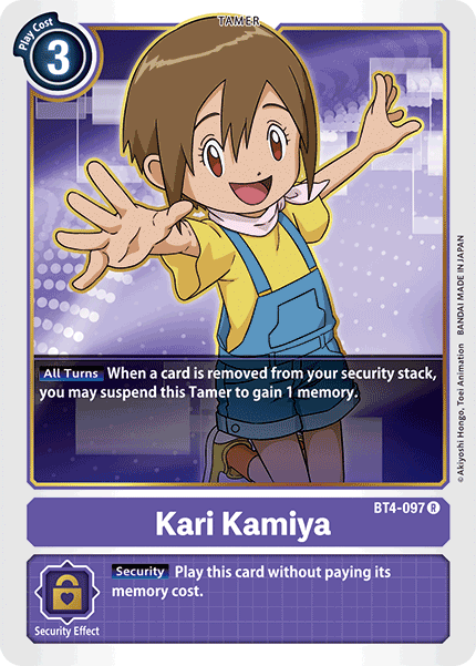 Kari Kamiya [BT4-097] [Great Legend] | Card Merchant Takapuna