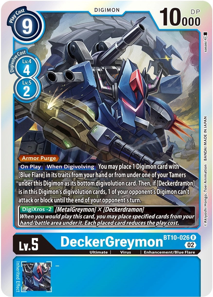 DeckerGreymon [BT10-026] [Xros Encounter] | Card Merchant Takapuna