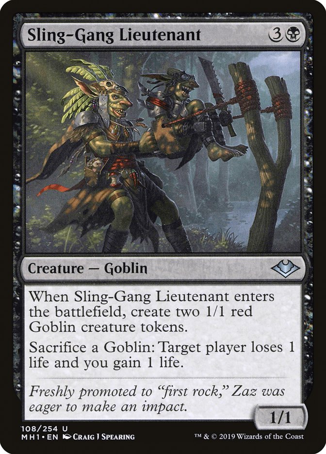 Sling-Gang Lieutenant [Modern Horizons] | Card Merchant Takapuna