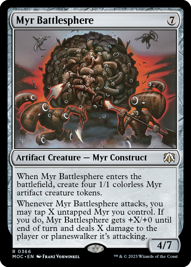 Myr Battlesphere [March of the Machine Commander] | Card Merchant Takapuna