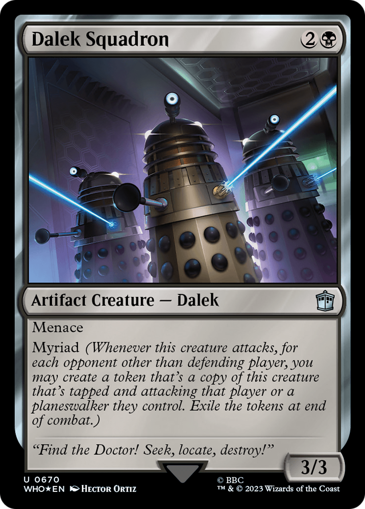 Dalek Squadron (Surge Foil) [Doctor Who] | Card Merchant Takapuna