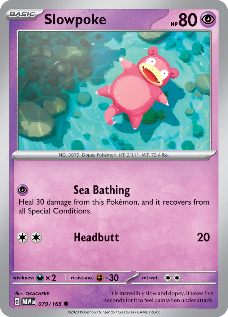 Slowpoke (079/165) [Scarlet & Violet: 151] | Card Merchant Takapuna