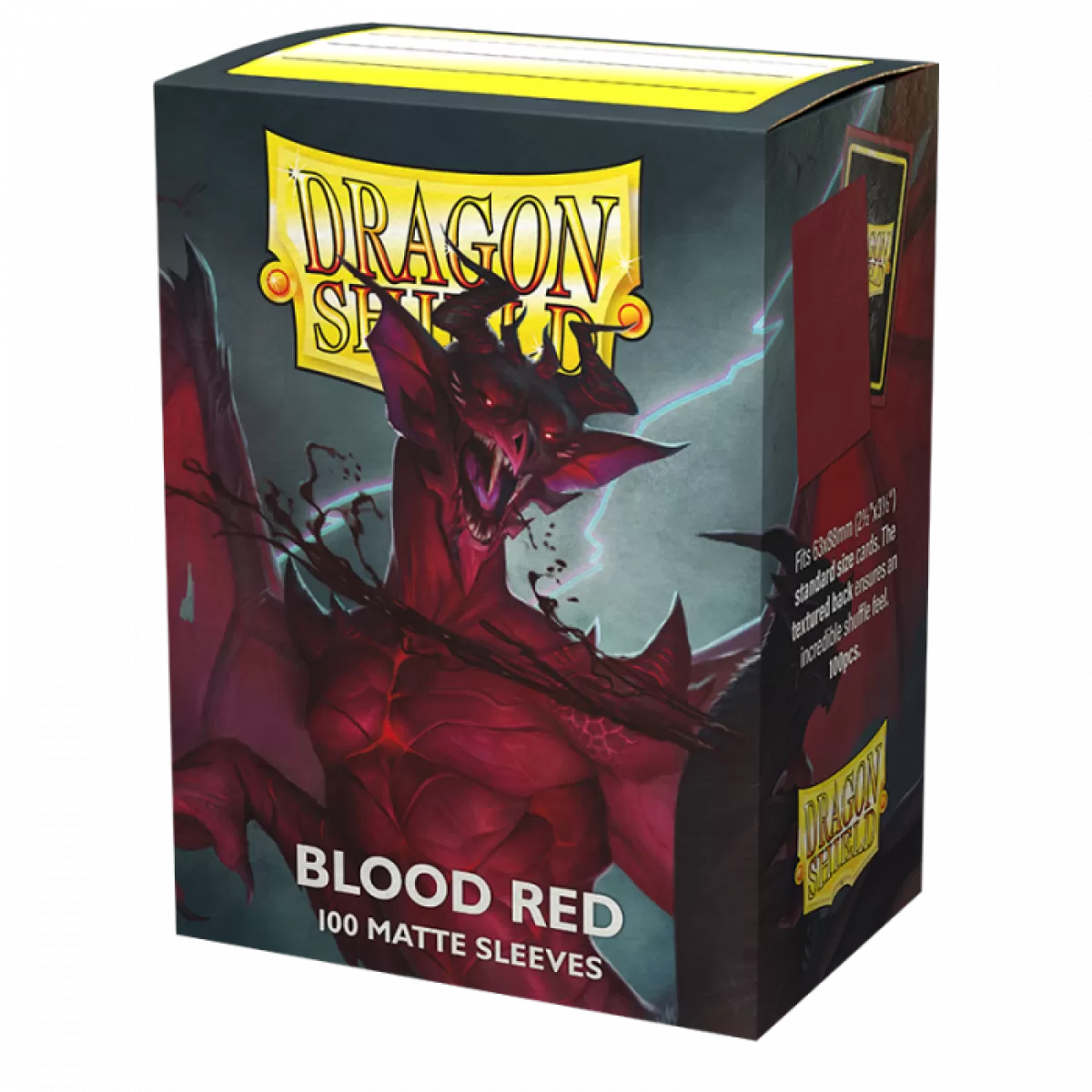 Dragon Shield - Box 100 - Blood Red MATTE | Card Merchant Takapuna