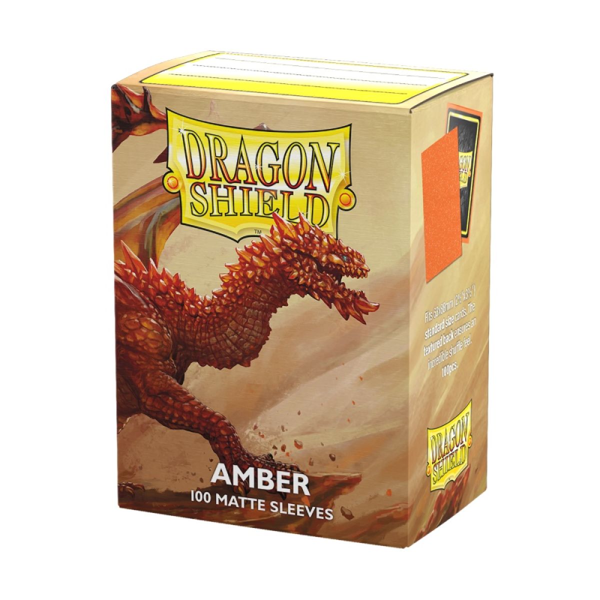 DS Sleeves (100) Matte – Amber | Card Merchant Takapuna