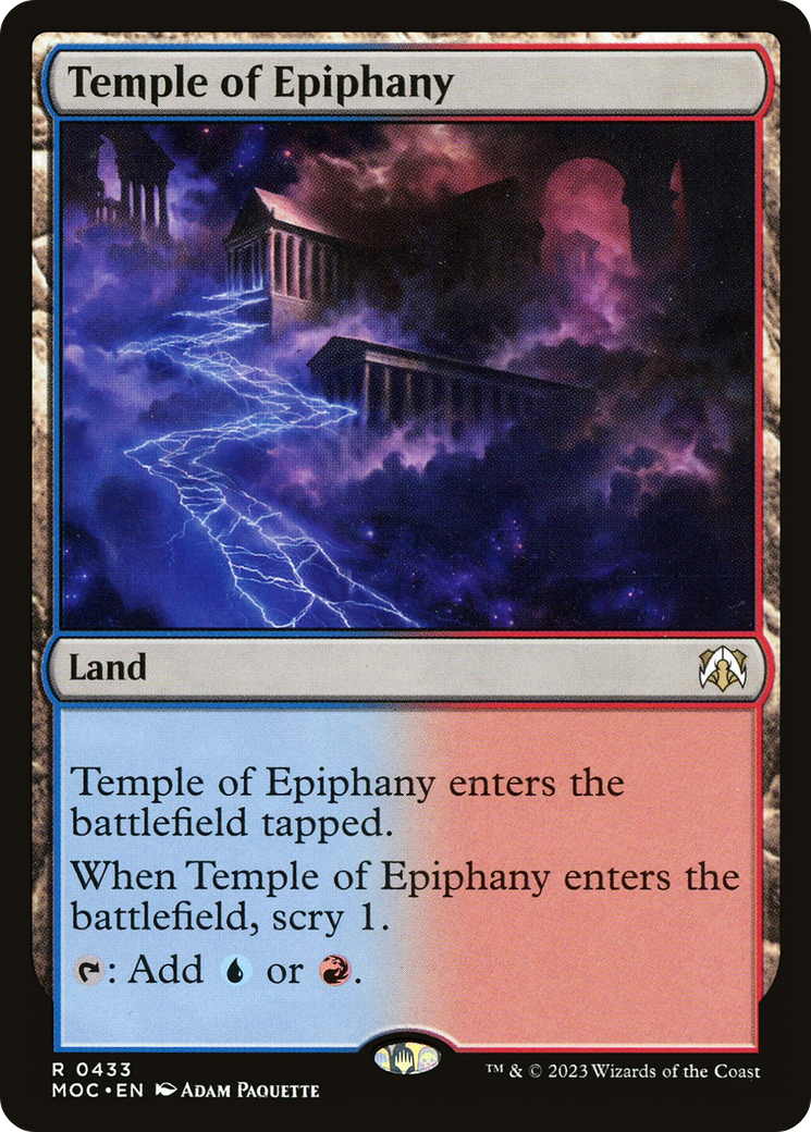 Temple of Epiphany [March of the Machine Commander] | Card Merchant Takapuna