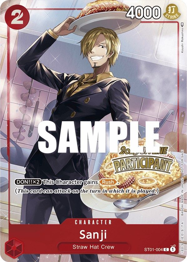 Sanji (Offline Regional 2023) [Participant] [One Piece Promotion Cards] | Card Merchant Takapuna