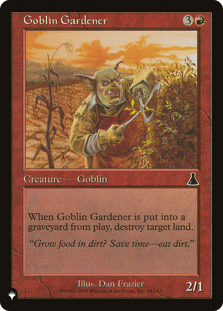 Goblin Gardener [The List] | Card Merchant Takapuna