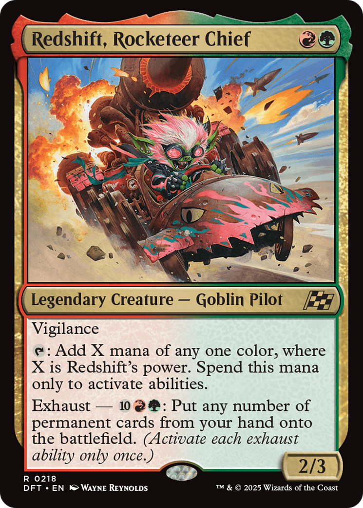 Redshift, Rocketeer Chief [Aetherdrift] | Card Merchant Takapuna