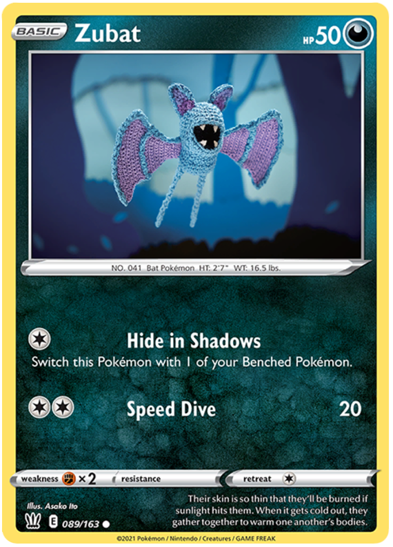 Zubat (089/163) [Sword & Shield: Battle Styles] | Card Merchant Takapuna