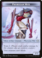 Phyrexian Mite (011) // Cat Double-Sided Token [Phyrexia: All Will Be One Tokens] | Card Merchant Takapuna