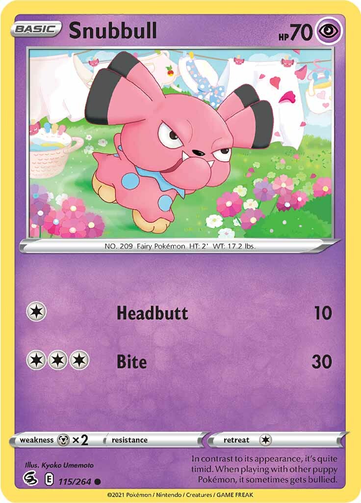 Snubbull (115/264) [Sword & Shield: Fusion Strike] | Card Merchant Takapuna