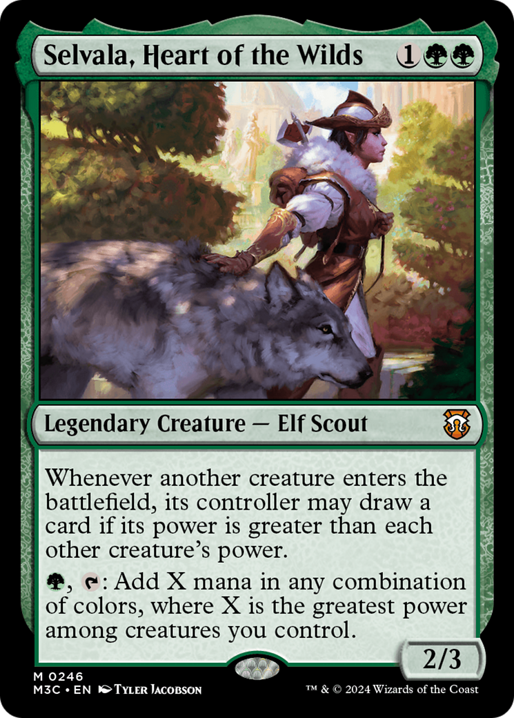 Selvala, Heart of the Wilds (Ripple Foil) [Modern Horizons 3 Commander] | Card Merchant Takapuna