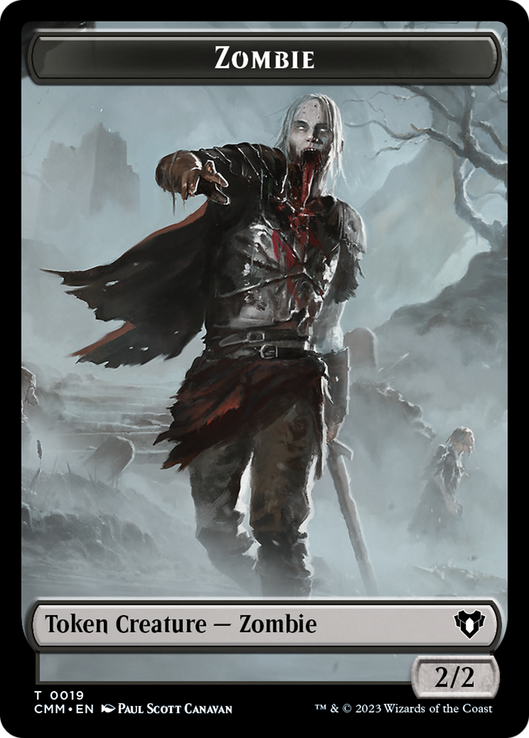 Zombie Token (19) [Commander Masters Tokens] | Card Merchant Takapuna