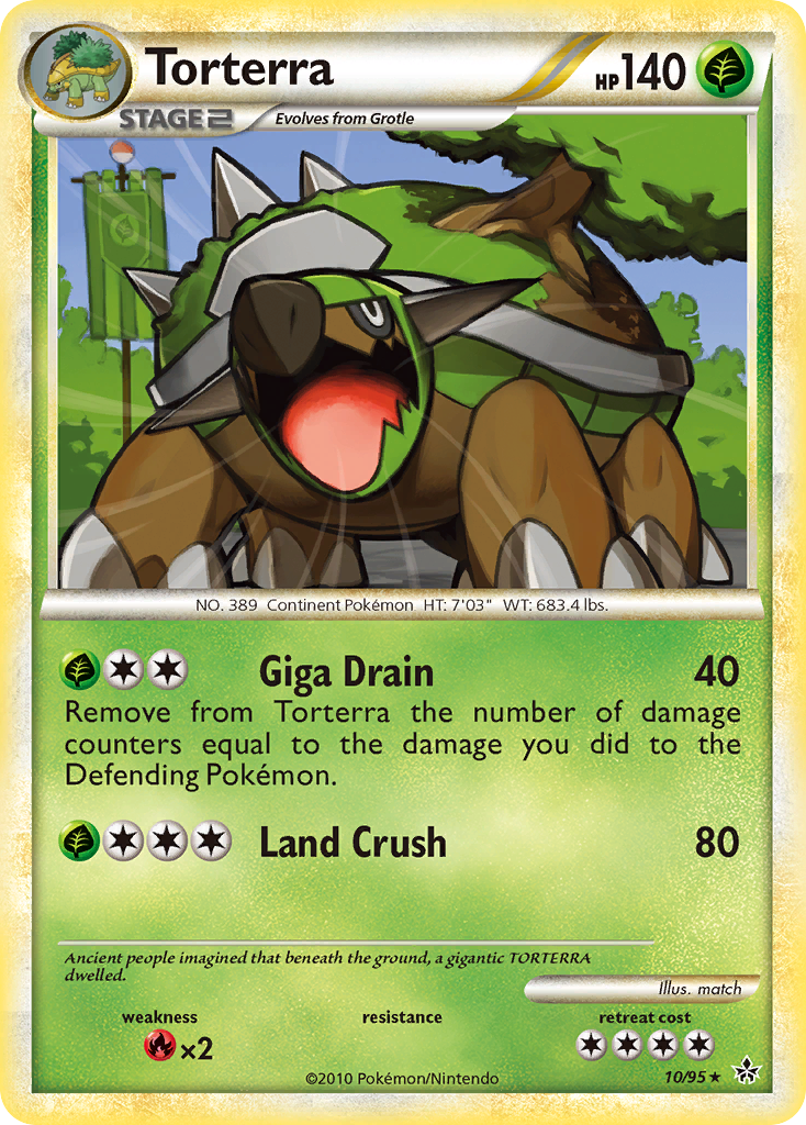 Torterra (10/95) [HeartGold & SoulSilver: Unleashed] | Card Merchant Takapuna