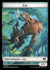 Spirit (0010) // Cat (0005) Double-Sided Token [Commander Masters Tokens] | Card Merchant Takapuna