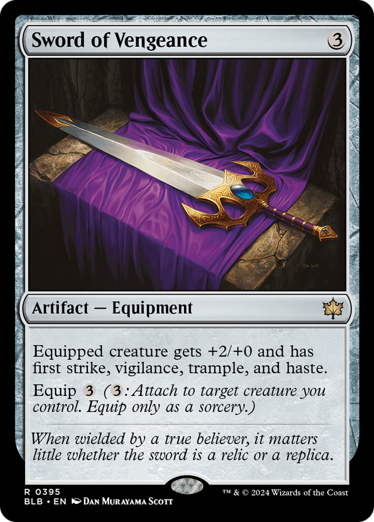 Sword of Vengeance [Bloomburrow] | Card Merchant Takapuna