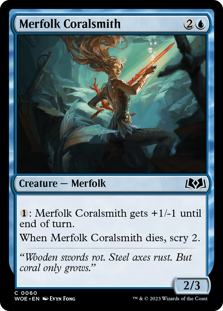 Merfolk Coralsmith [Wilds of Eldraine] | Card Merchant Takapuna