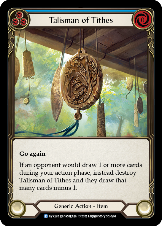 Talisman of Tithes [EVR192] (Everfest)  1st Edition Cold Foil | Card Merchant Takapuna