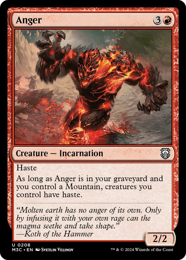 Anger (Ripple Foil) [Modern Horizons 3 Commander] | Card Merchant Takapuna