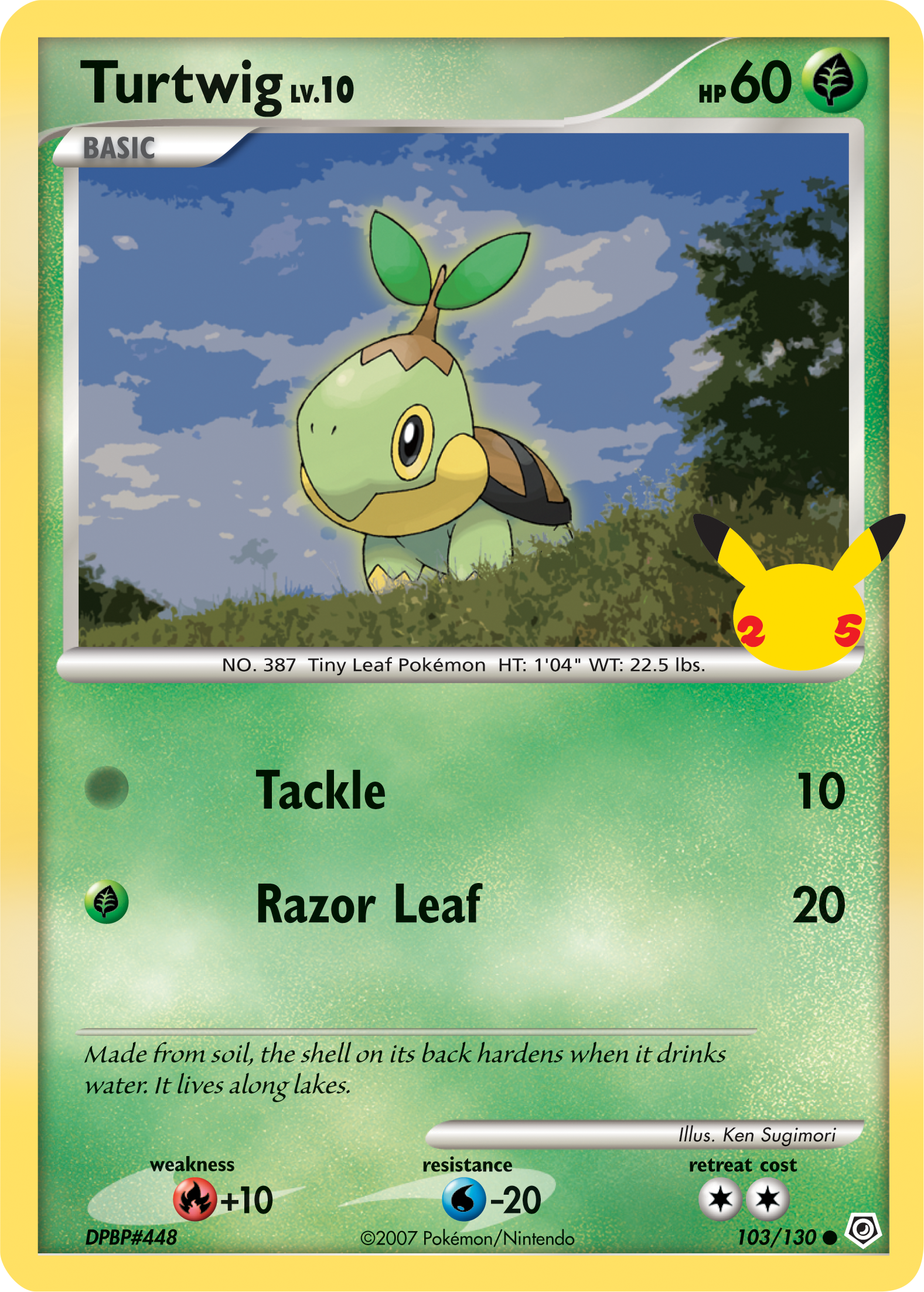 Turtwig (103/130) (Jumbo Card) [First Partner Pack] | Card Merchant Takapuna