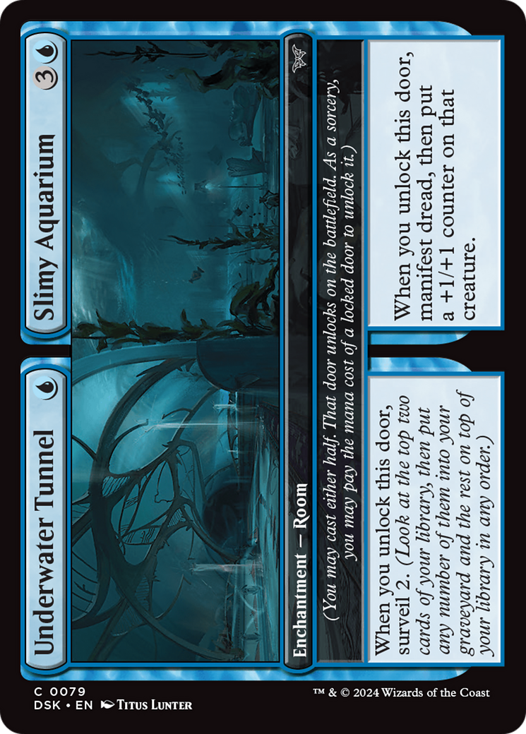 Underwater Tunnel // Slimy Aquarium [Duskmourn: House of Horror] | Card Merchant Takapuna