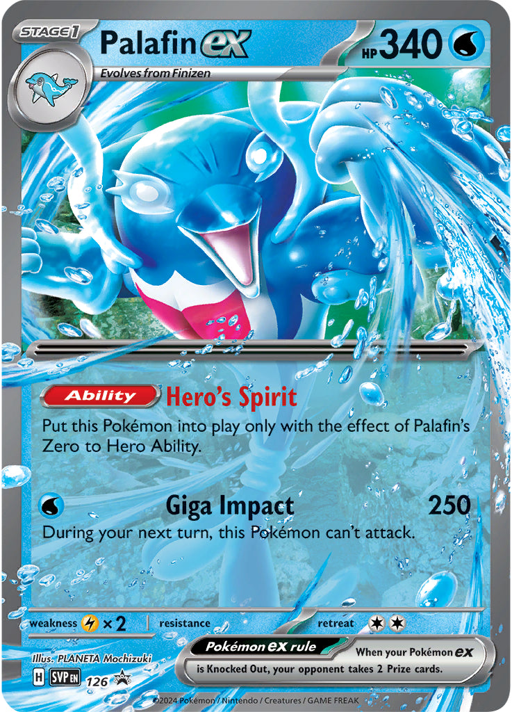 Palafin ex (126) (Jumbo Card) [Scarlet & Violet: Black Star Promos] | Card Merchant Takapuna