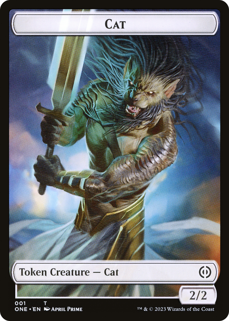 Cat Token [Phyrexia: All Will Be One Tokens] | Card Merchant Takapuna