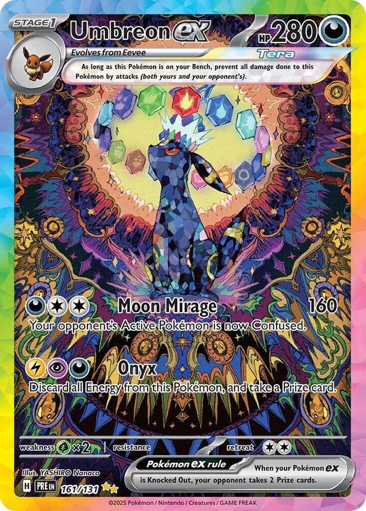 Umbreon ex (161/131) [Scarlet & Violet: Prismatic Evolutions] | Card Merchant Takapuna