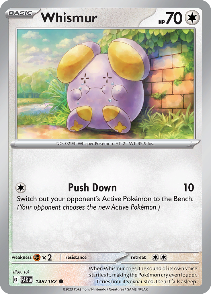 Whismur (148/182) [Scarlet & Violet: Paradox Rift] | Card Merchant Takapuna