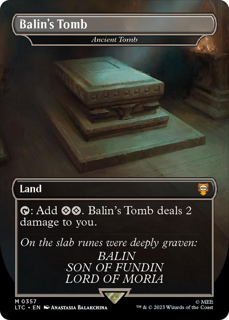 Balin's Tomb - Ancient Tomb [The Lord of the Rings: Tales of Middle-Earth Commander] | Card Merchant Takapuna