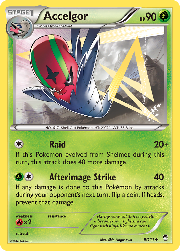 Accelgor (9/111) [XY: Furious Fists] | Card Merchant Takapuna