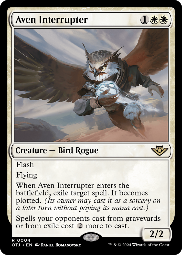 Aven Interrupter [Outlaws of Thunder Junction] | Card Merchant Takapuna