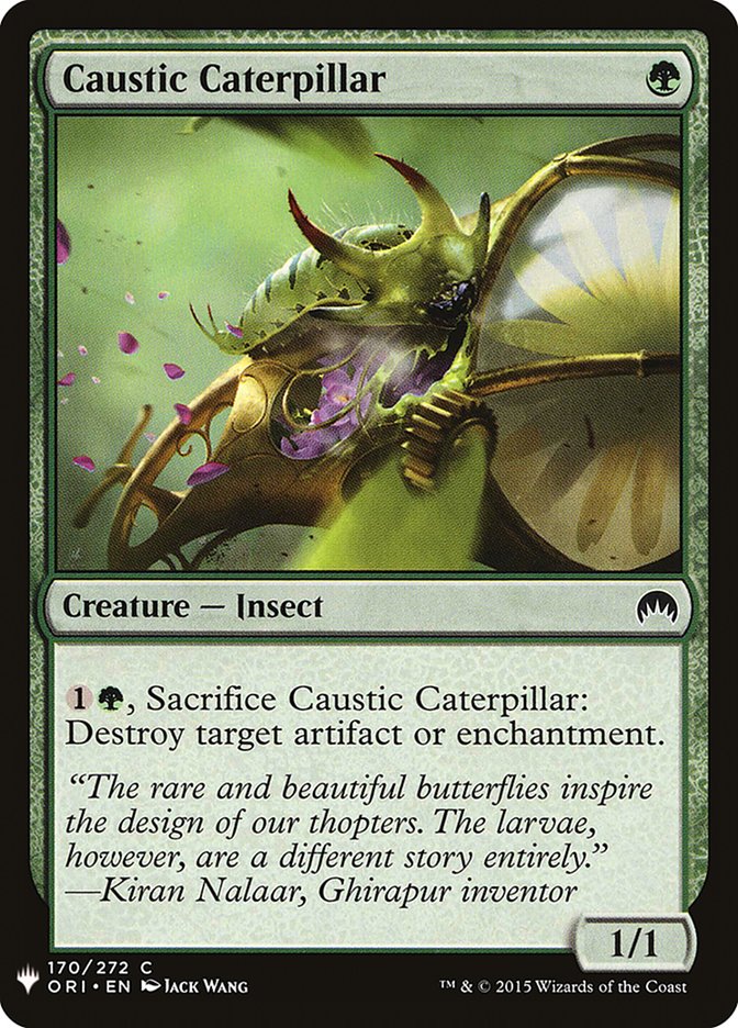 Caustic Caterpillar [Mystery Booster] | Card Merchant Takapuna