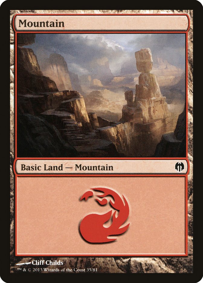 Mountain (35) [Duel Decks: Heroes vs. Monsters] | Card Merchant Takapuna