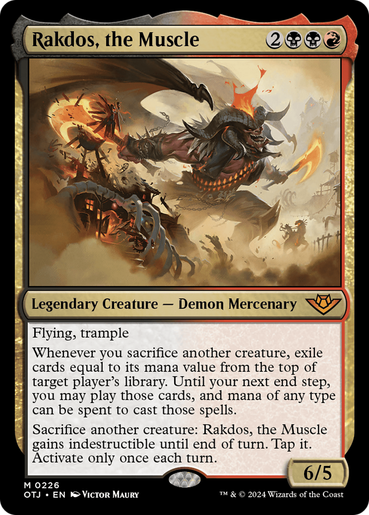 Rakdos, the Muscle [Outlaws of Thunder Junction] | Card Merchant Takapuna