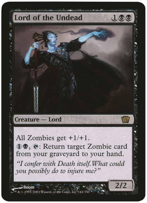 Lord of the Undead (Oversized) [Eighth Edition Box Topper] | Card Merchant Takapuna