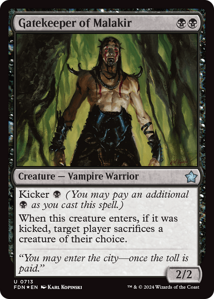 Gatekeeper of Malakir [Foundations] | Card Merchant Takapuna