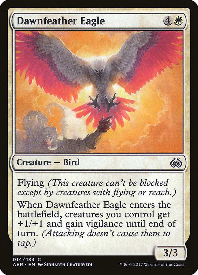 Dawnfeather Eagle (Intro Pack) [Aether Revolt Promos] | Card Merchant Takapuna