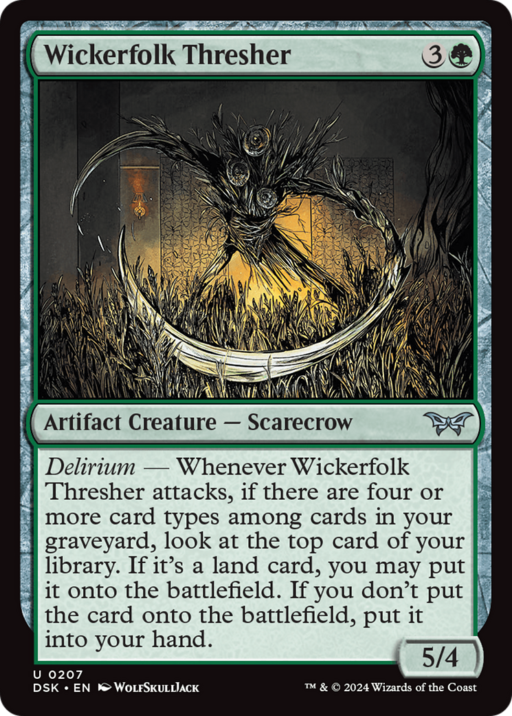 Wickerfolk Thresher [Duskmourn: House of Horror] | Card Merchant Takapuna