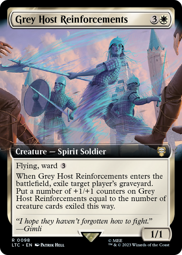 Grey Host Reinforcements (Extended Art) [The Lord of the Rings: Tales of Middle-Earth Commander] | Card Merchant Takapuna